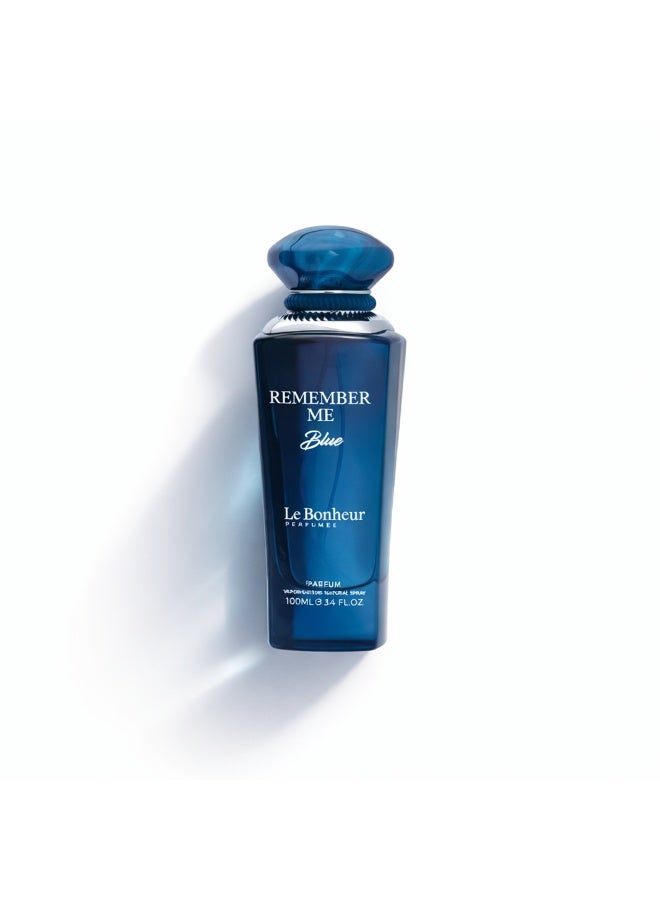 Le Bonheur Perfumes ALMAS PERFUMES REMEMBER ME BLUE Eau De Parfum 100ml Men Luxury Fresh Oriental Fougere Scent – Long Lasting Perfume Spray with Exotic Maninka Fruit, Crisp Apple, Patchouli & Sandalwood for Men - Image 2